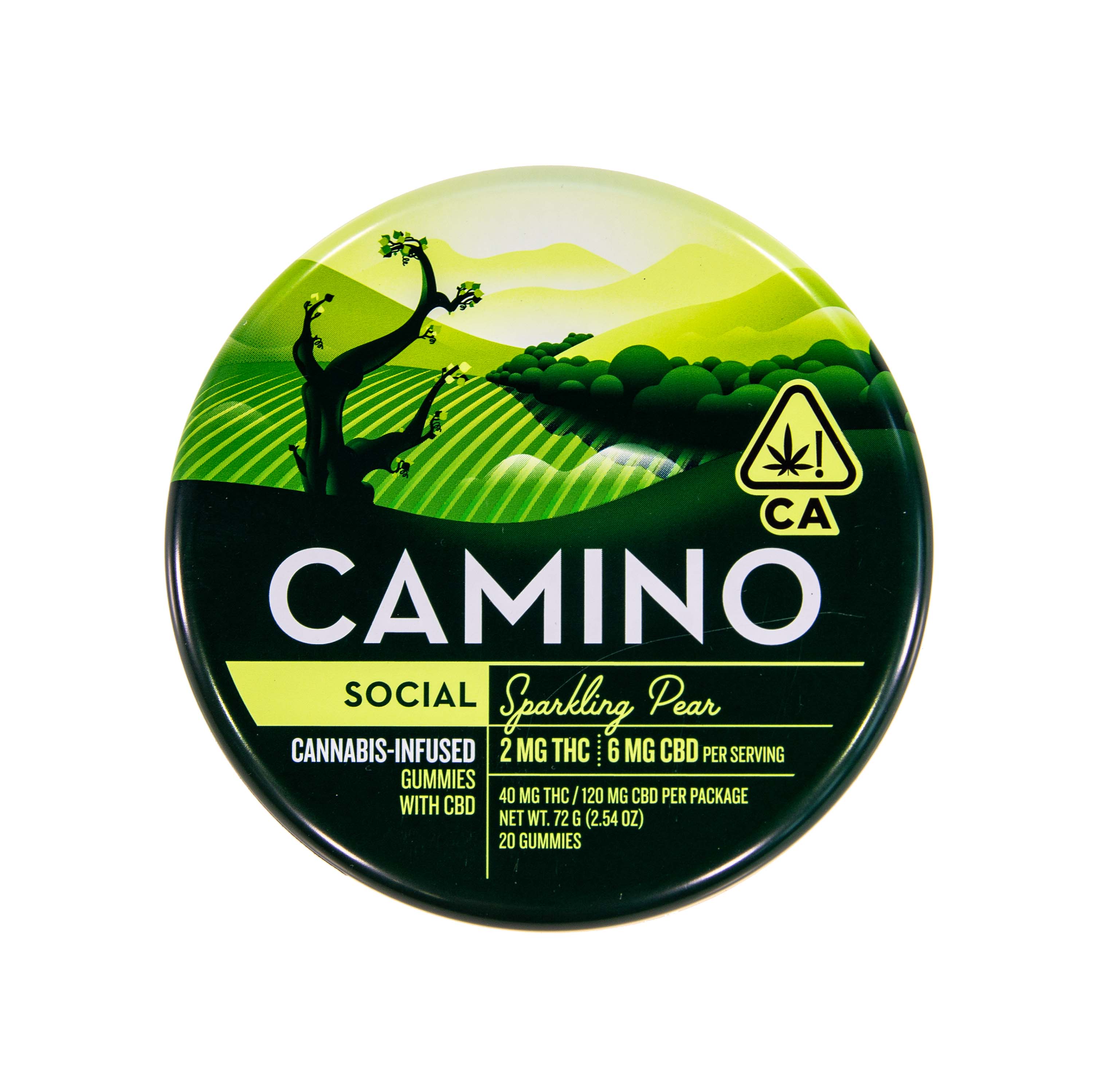 Camino | Social Sparkling Pear (1:3 THC:CBD - 160mg Total)