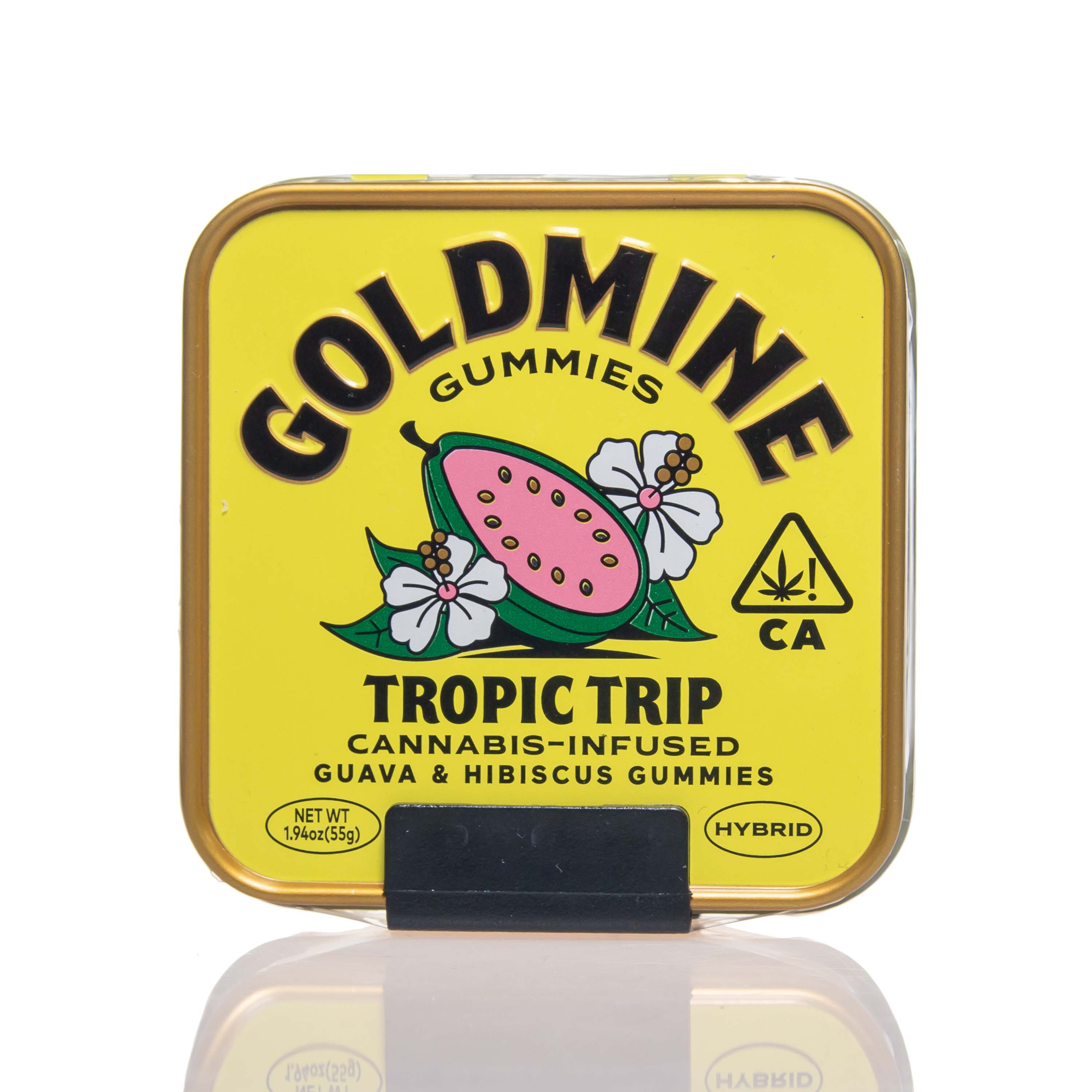 Goldmine | Tropic Trip Guava & Hibiscus Gummy Tins (100mg THC)