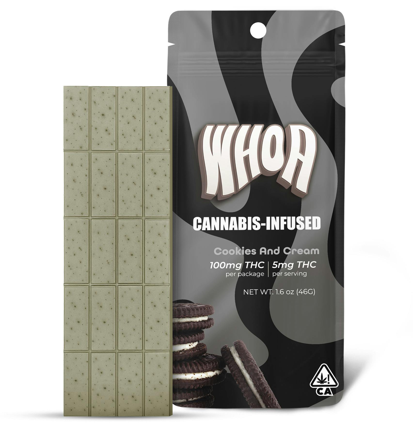 WHOA Cookies and Cream - Bar (100mg)