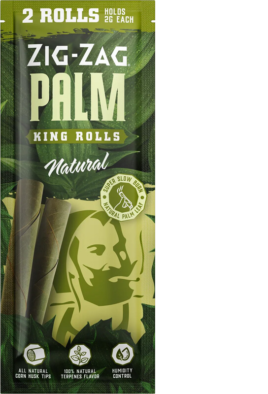 Zig Zag - Mini Palm Rolls Natural (2pck)