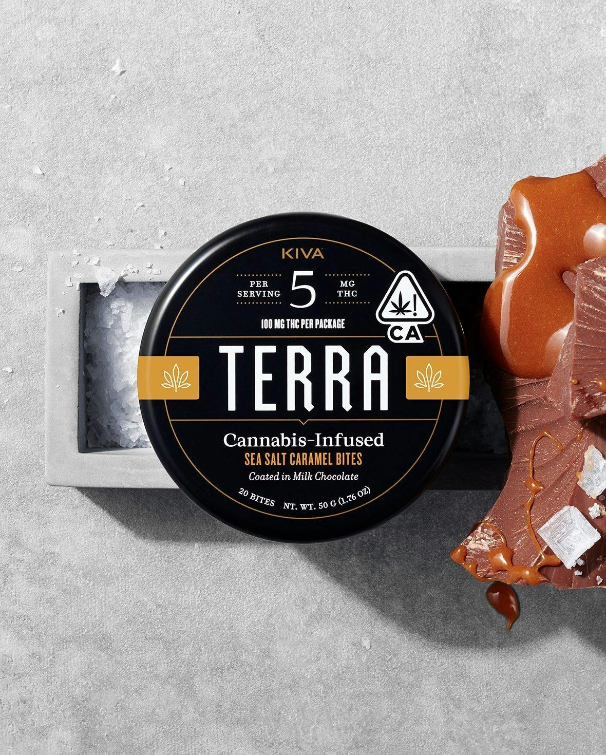 SEA SALT CARAMEL TERRA BITES 100MG