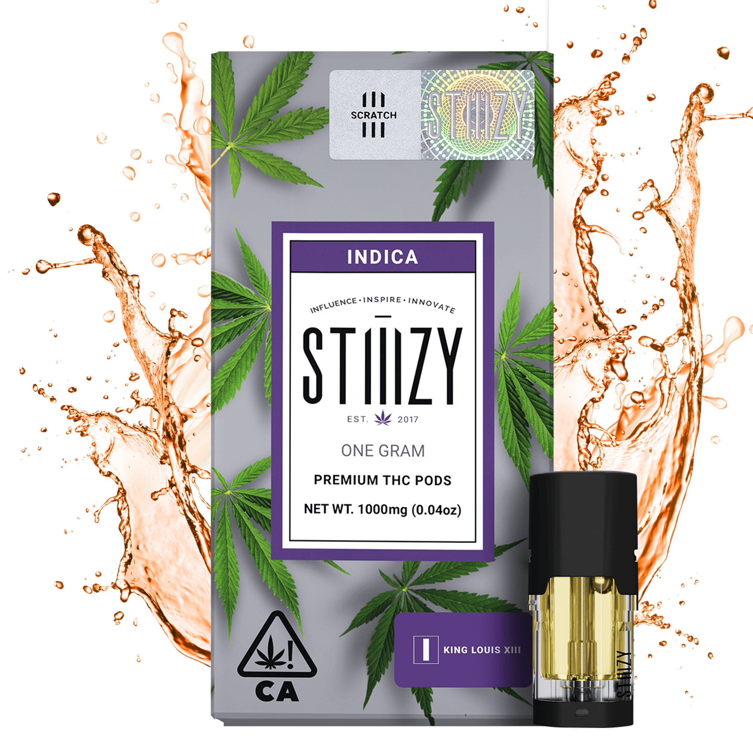 STIIIZY - VAPE (DISTILLATE) - 1G - INDICA - KING LOUIS XIII