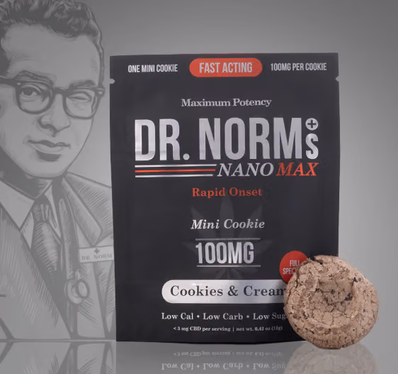 Cookies & Cream Fast Acting Cookies 10pk 100mg - Cookies