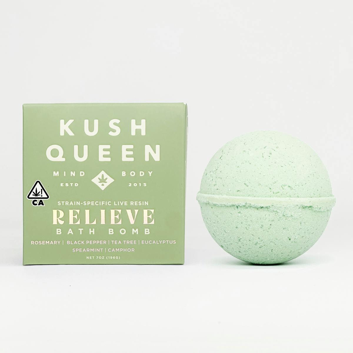 Kush Queen - Bath Bomb - Relieve 2:1 THC:CBD 75mg