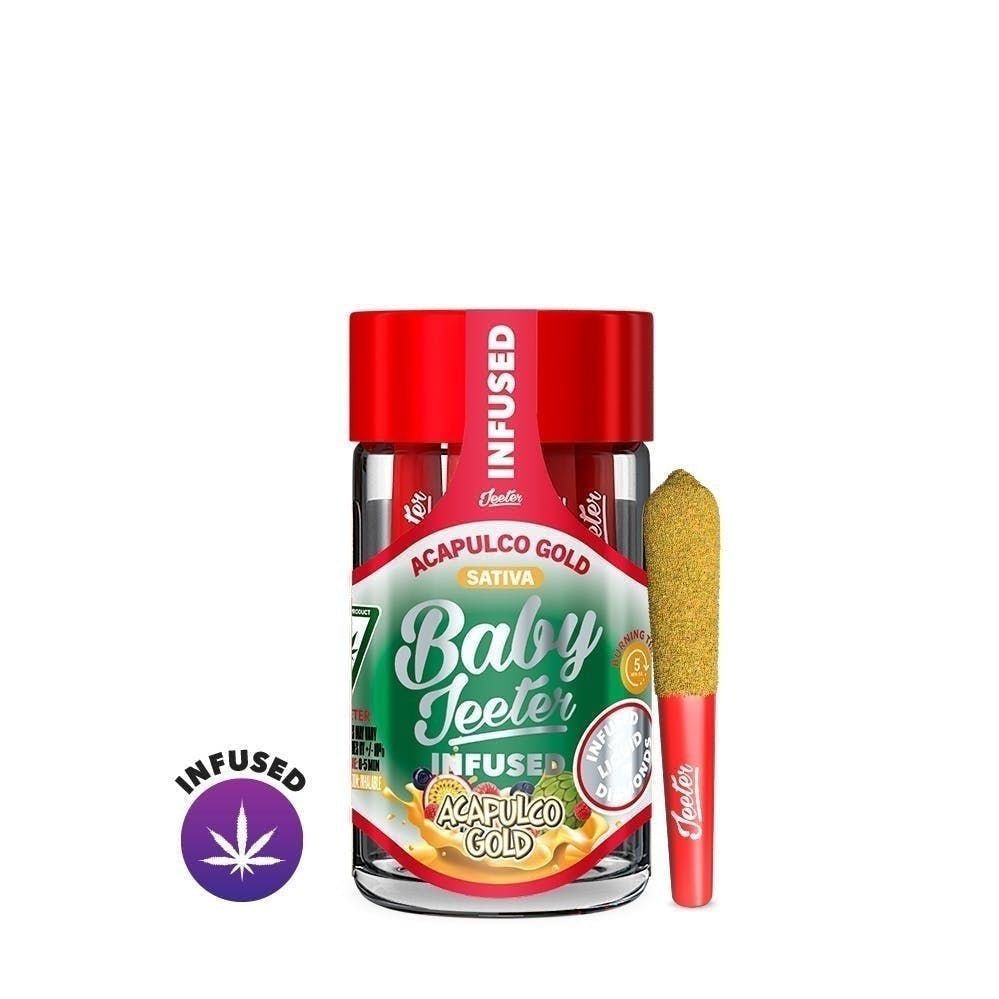 Jeeter | Acapulco Gold | Baby Infused Minis | 0.5g each | 5pk