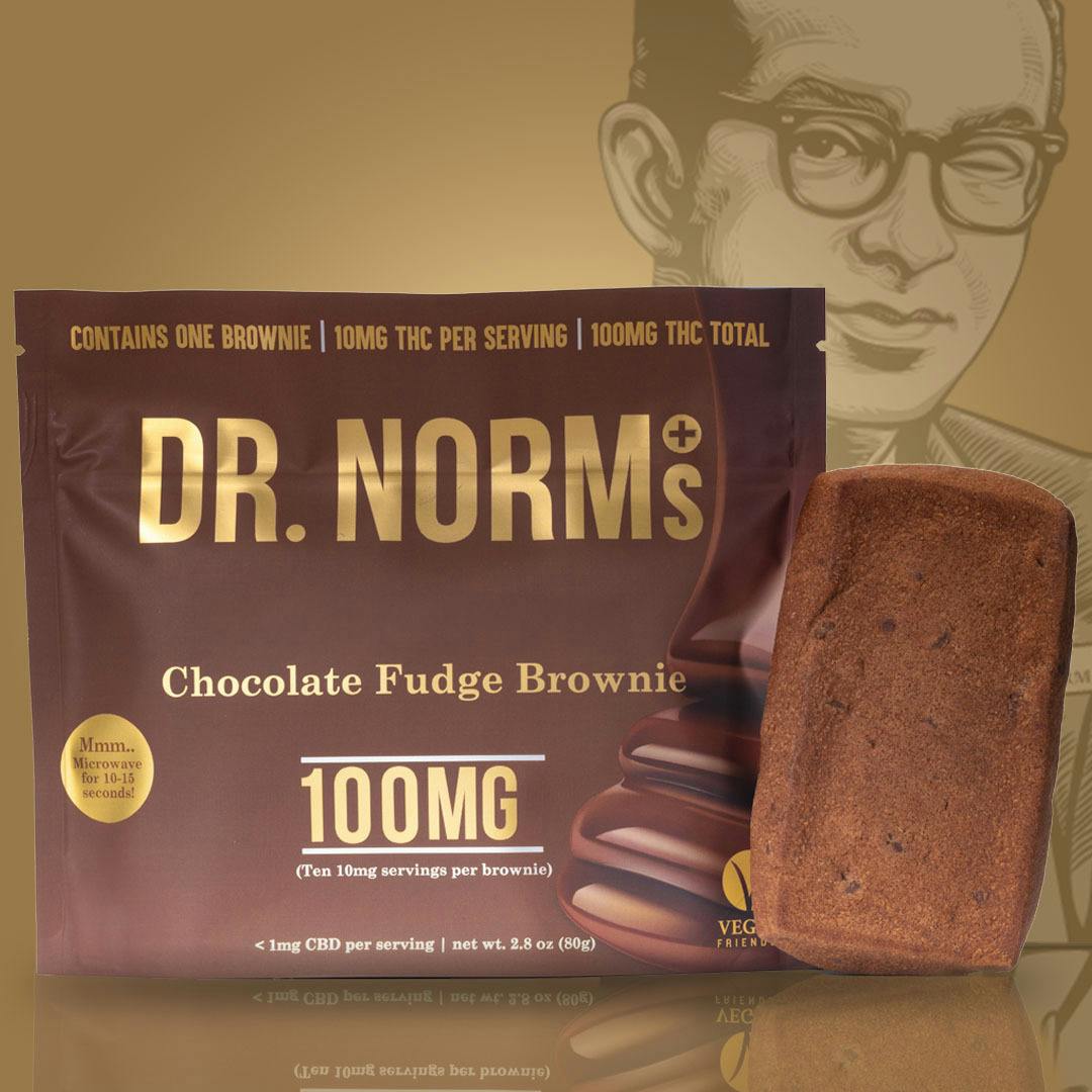 Dr. Norms | Brownie 100mg | Chocolate Fudge