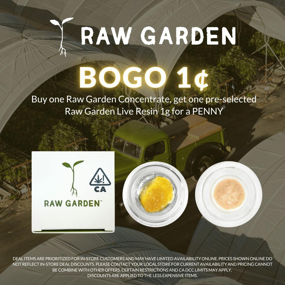 Raw Garden - ASHE X RAW GARDEN CONCENTRATE 🌱1¢- PAY LESS MORE WEED
