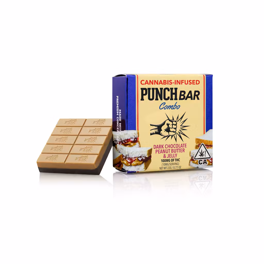 Punch | Choc 100mg | PB & Jelly Dark Chocolate