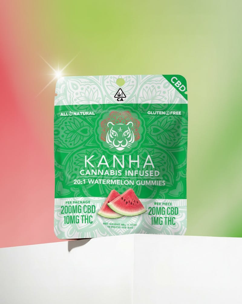 20:1 Watermelon | CBD:THC | 200mg CBD/10mg THC | 10-pack