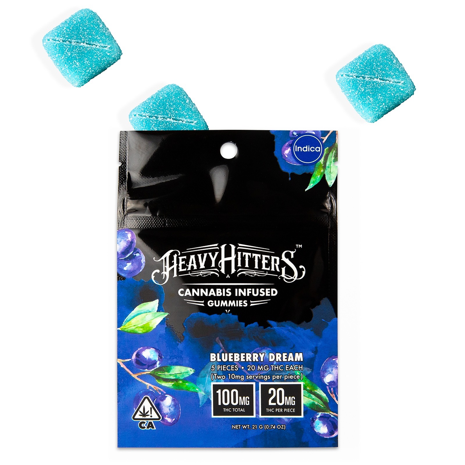 Blueberry Blitz HH 100mg THC Gummies - Gummy