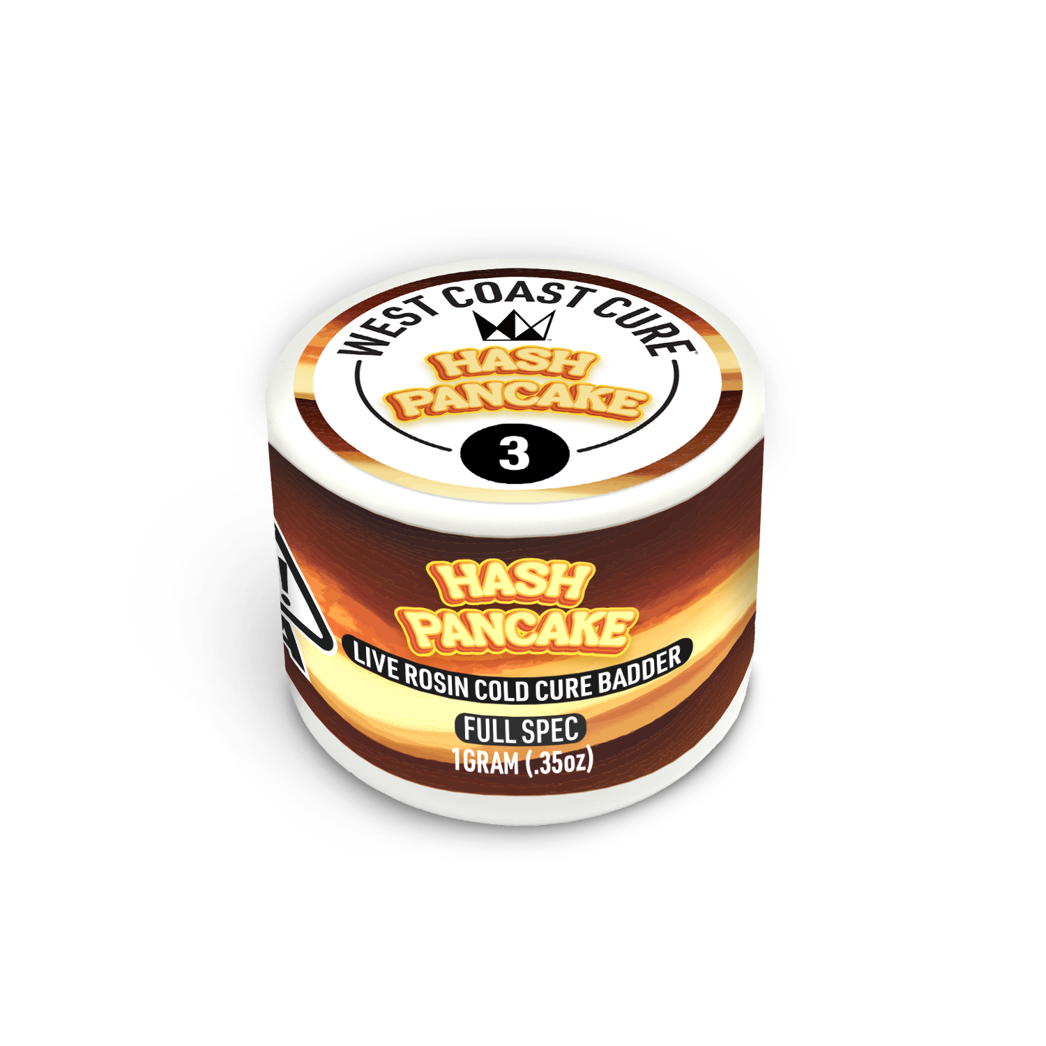 WCC, 1.0G TIER 3 ROSIN BADDER, HASH PANCAKE