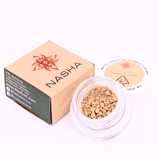 Nasha | Green Unpressed Hash 1.2g | Jelly Donutz #117