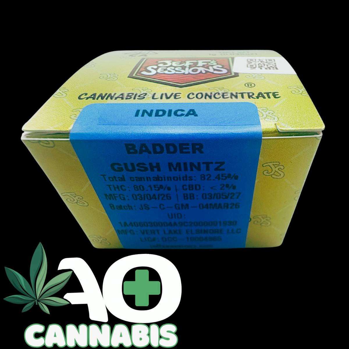 Jeff Sessions | 1g Badder - Gush Mintz