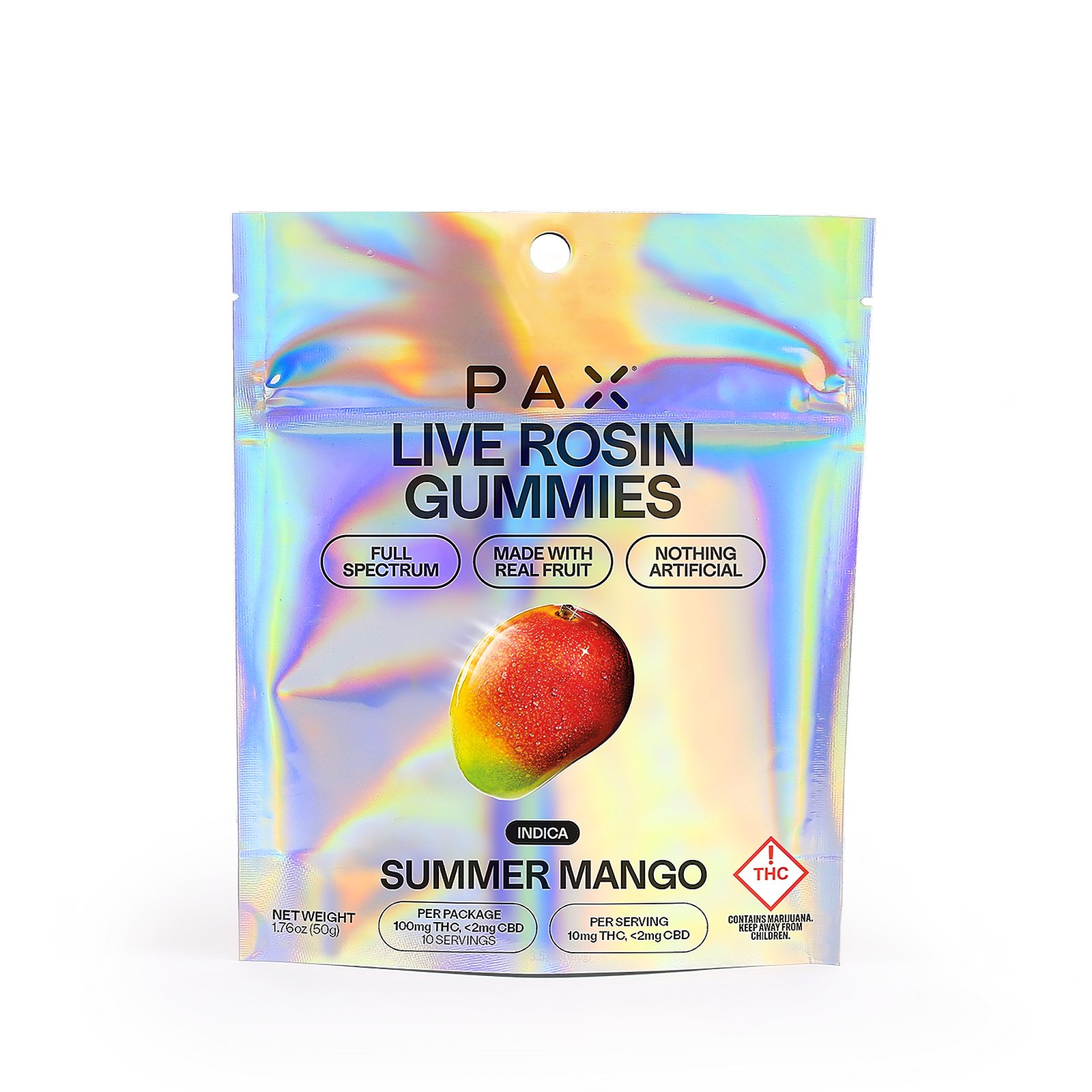 Heirloom Summer Mango Live Rosin Gummies 100mg