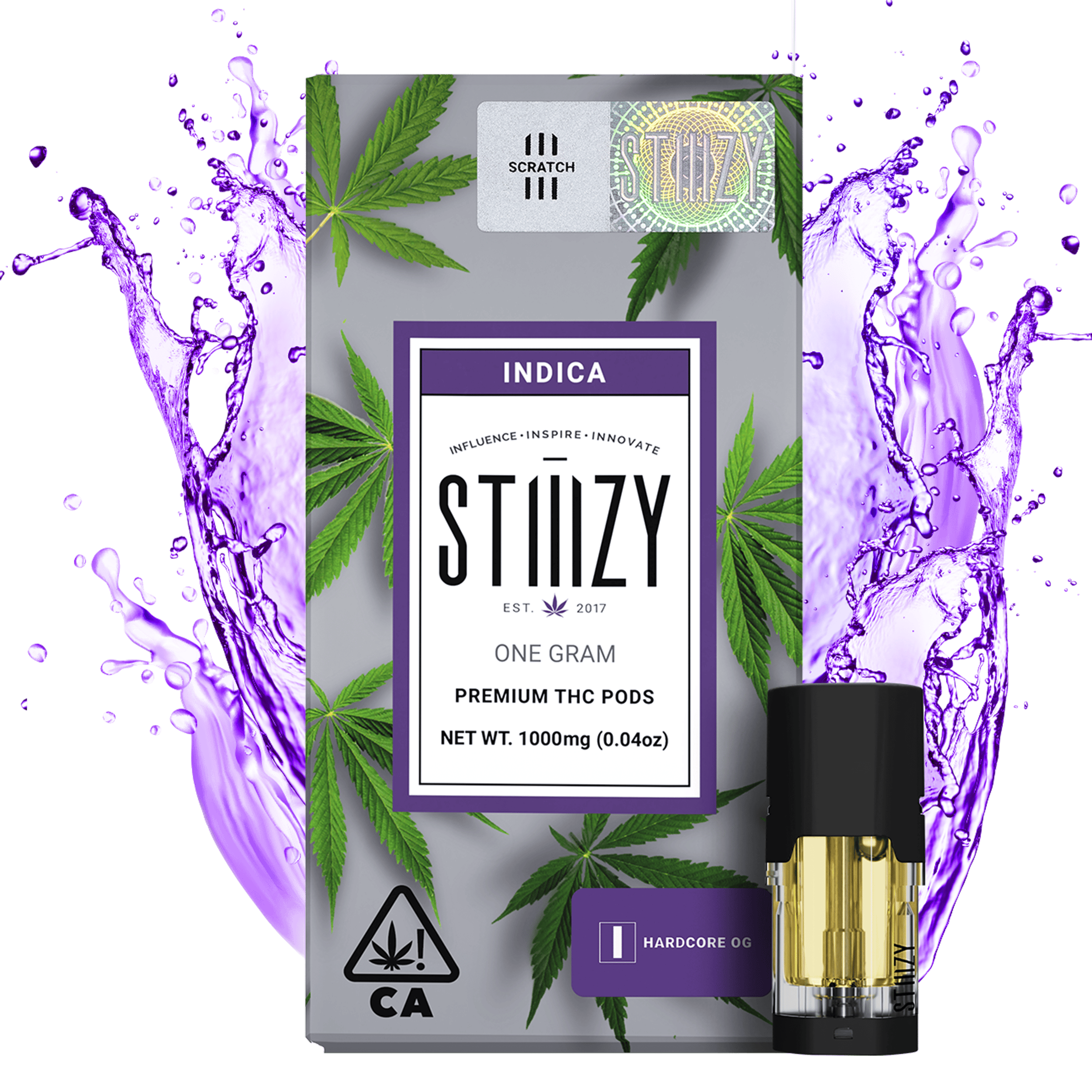 STIIIZY - VAPE (DISTILLATE) - 1G - INDICA - HARDCORE OG