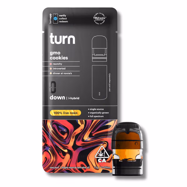 GMO Cookies 'Turn Down' Live Resin Pod 1g