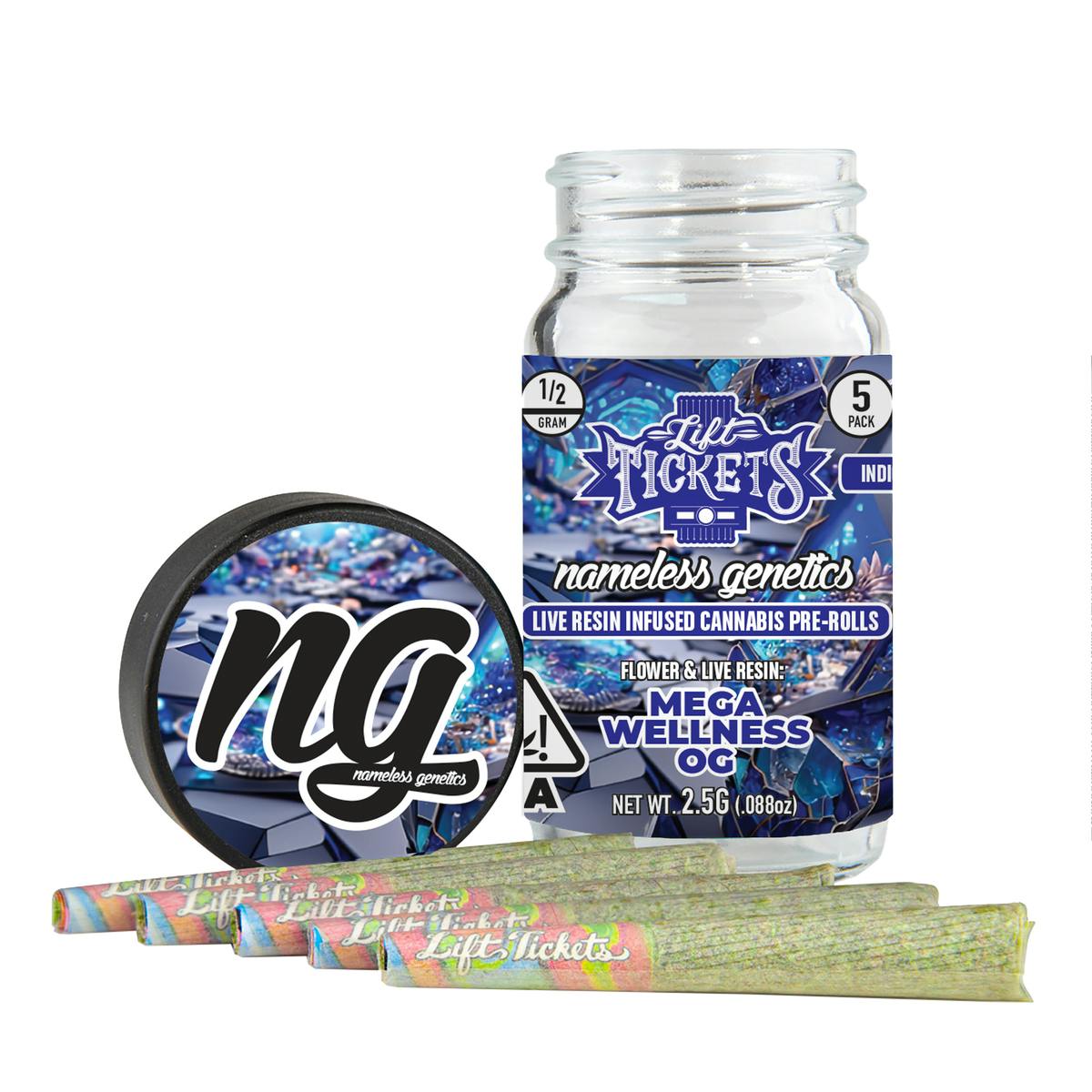 MEGA WELLNESS 5PK - NO TILL KINGS - 2.5 g