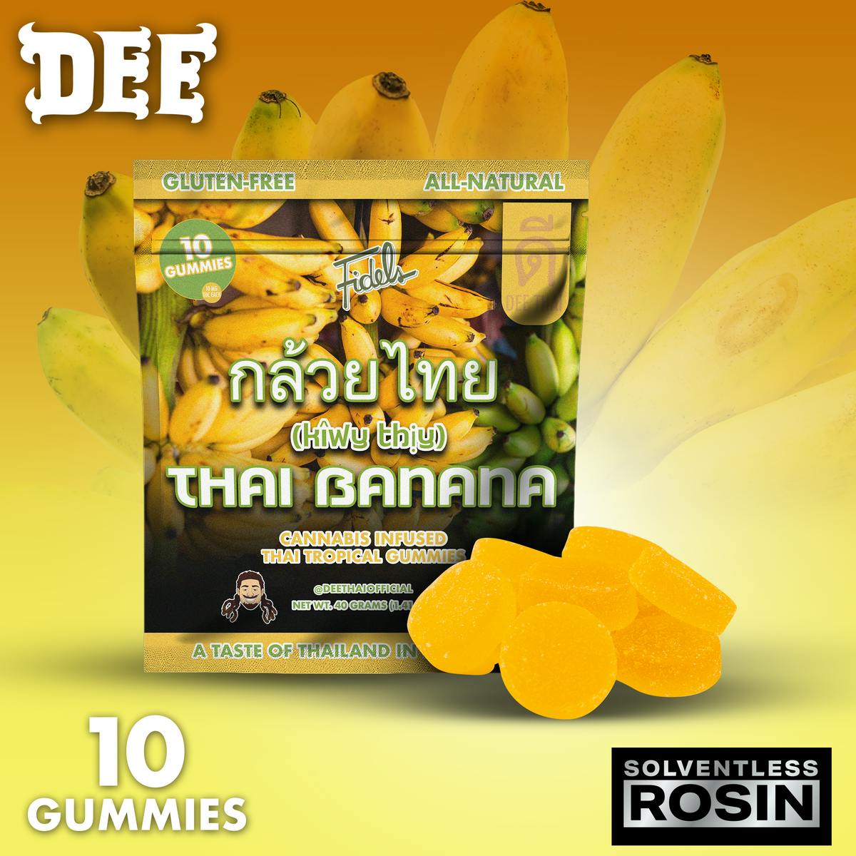 Dee Thai x Fidels | Thai Banana | Gummies