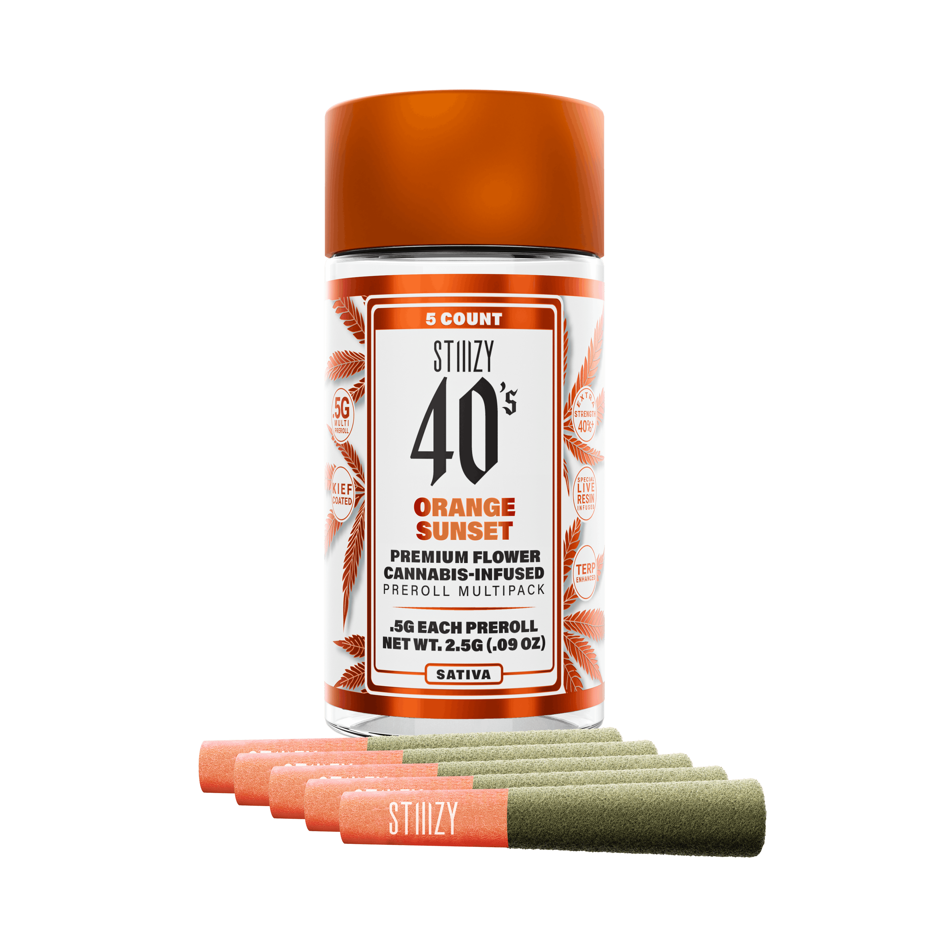 ORANGE SUNSET PREROLL 5PK - 2.5G