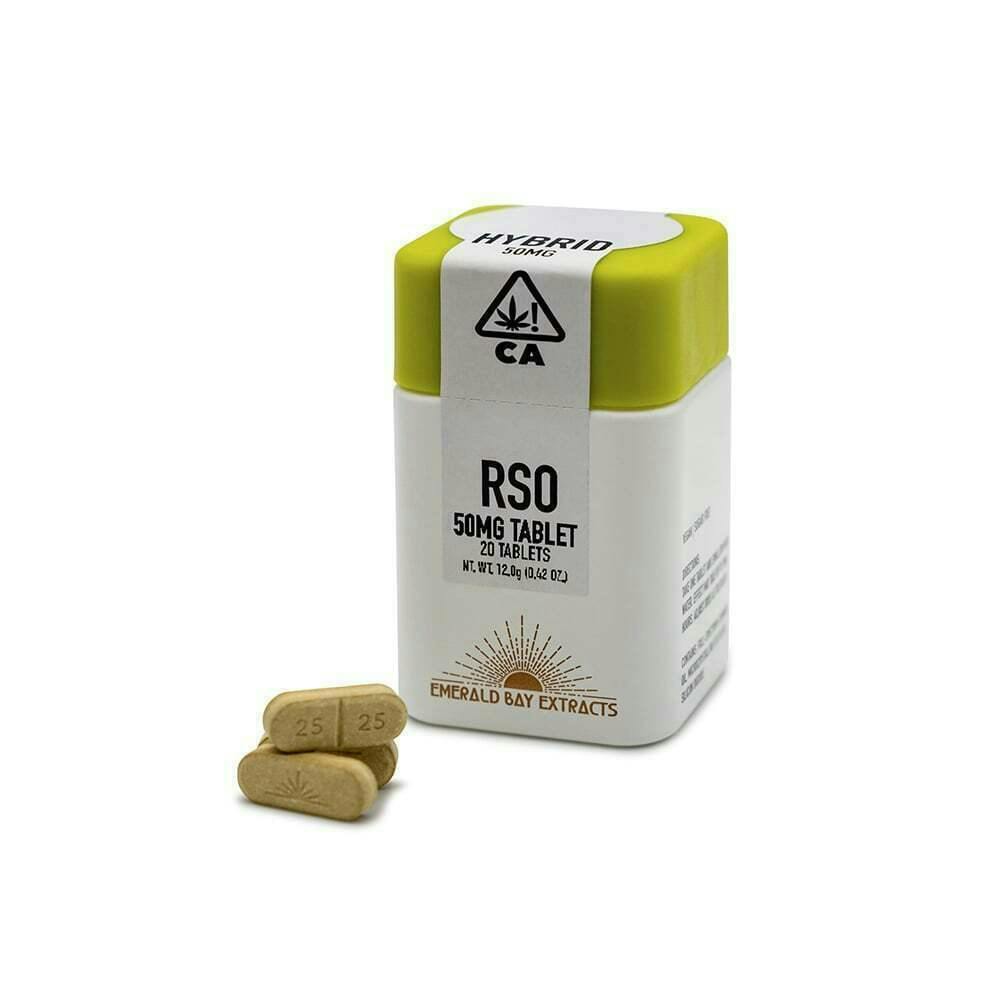 EMERALD BAY, 50MG RSO TABLETS 20CT (H), FROZEN LEMONS