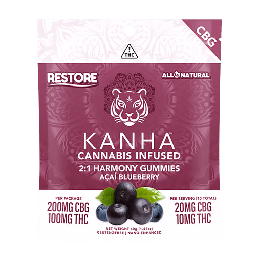 2:1 Harmony Acai Blueberry CBG 100mg - Gummies