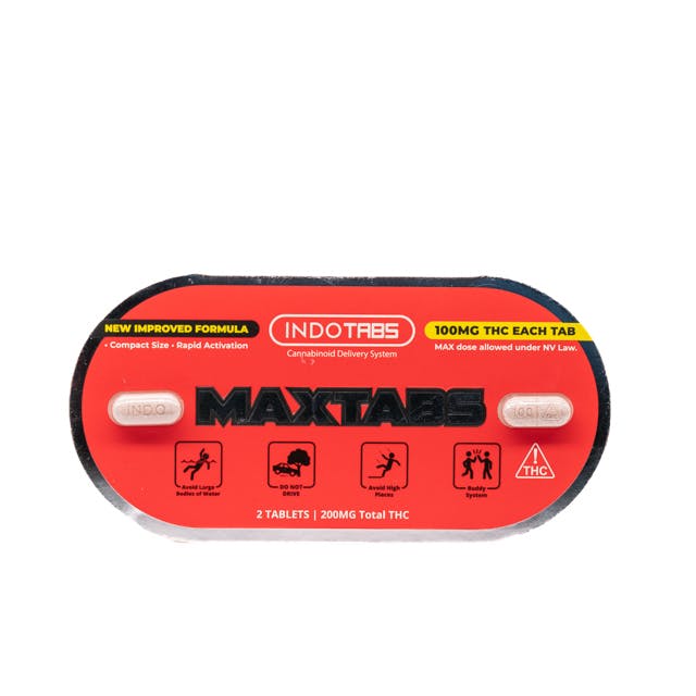 INDOTABS MAXTABS Unflavored Capsules 100mg ea | 2-Pack
