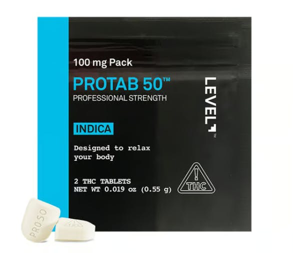 LEVEL Protab Unflavored Tablets 50mg ea | 2-Pack