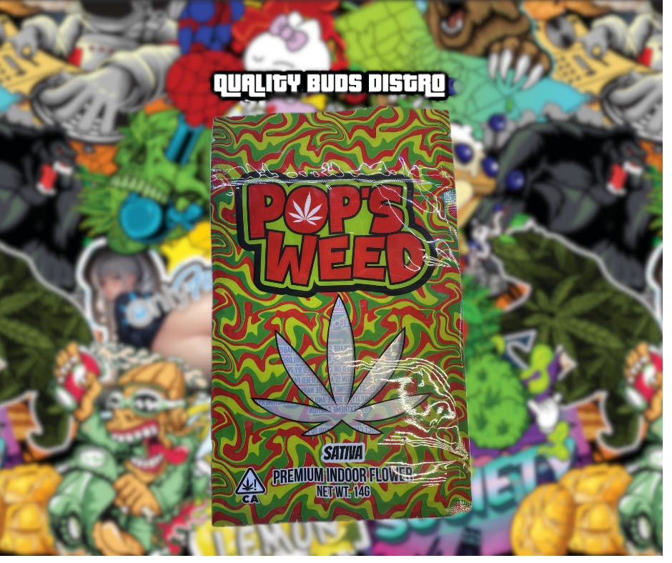 POP'S WEED - SATIVA - FLOWER -14G