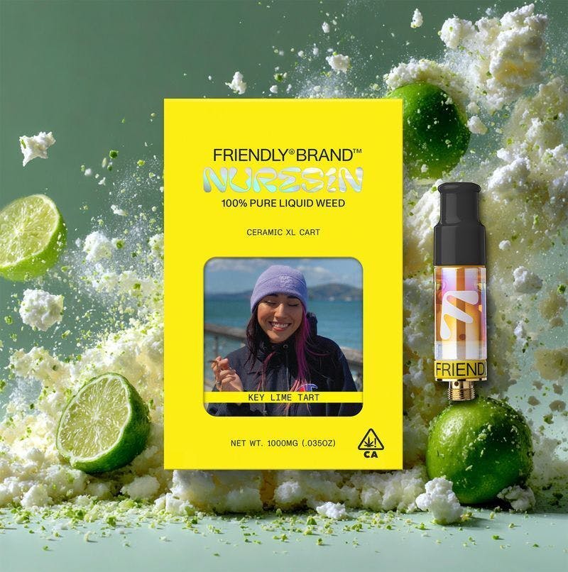 Friendly Brand - Key Lime Tart - Sativa - 1g Live NURESIN 510 Cart