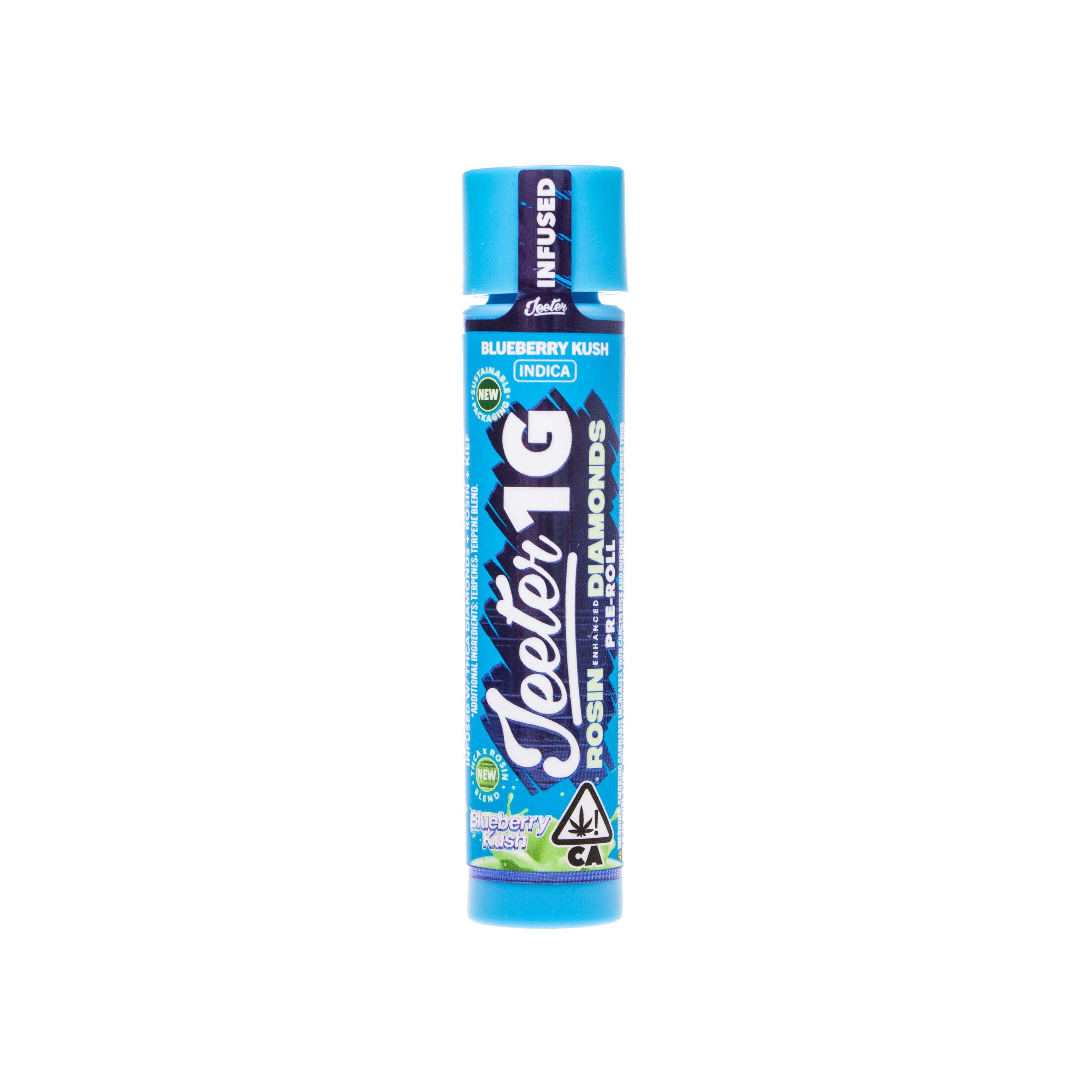 Jeeter | Blueberry Kush Rosin Enhanced Diamonds Pre-roll (1g)