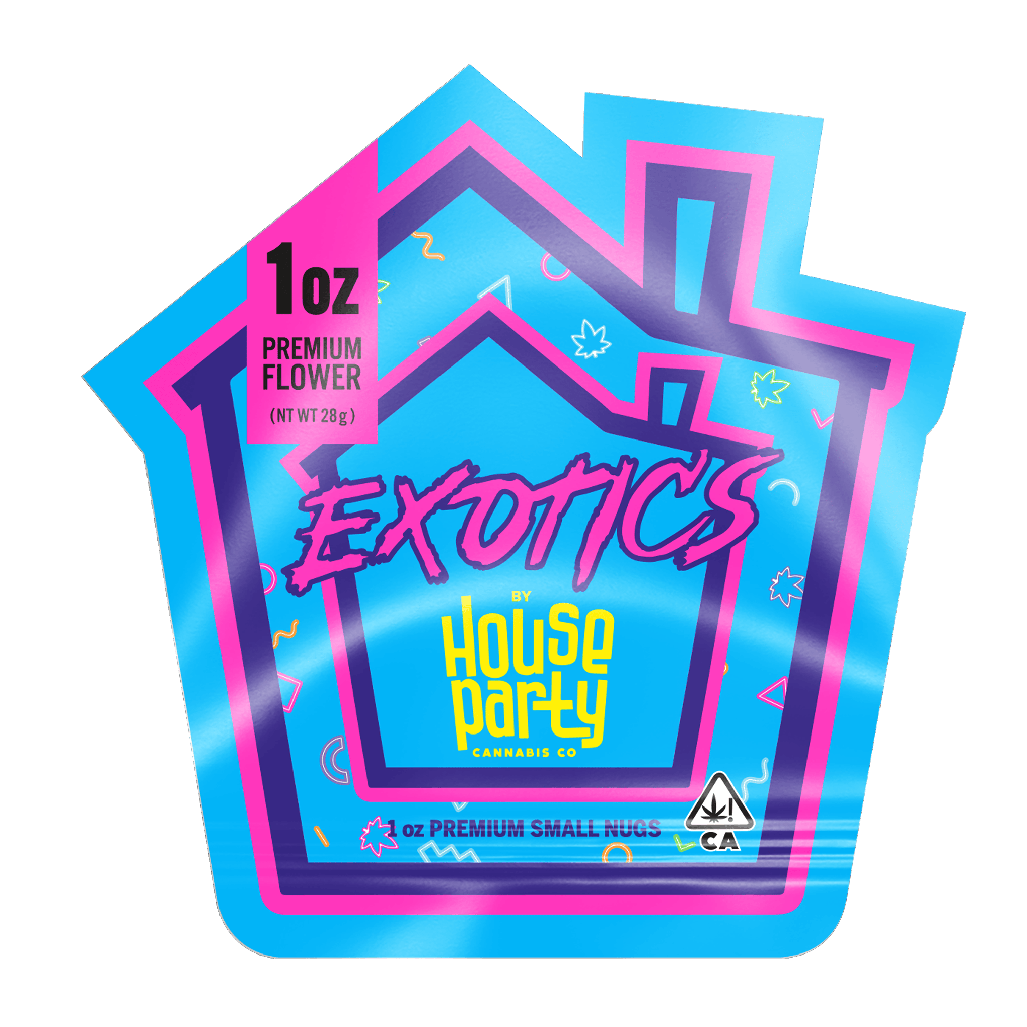 HOUSE PARTY EXOTICS - FLOWER - 28G - LITTLES - SATIVA - GRAPE DIESEL