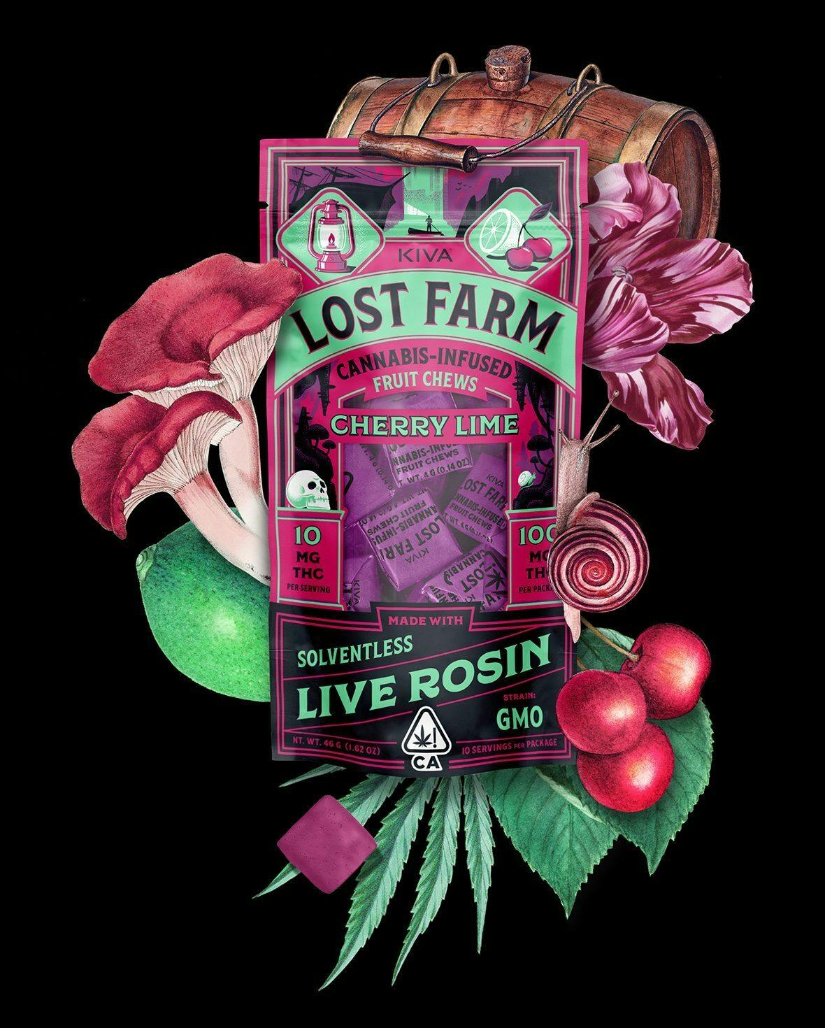 LOST FARMS - 100MG - CHERRY LIME GMO