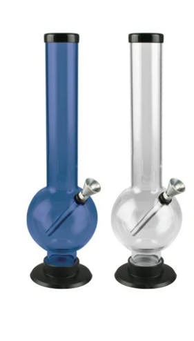 Bubble Base Acrylic Water Pipe | 12" | Colors Vary