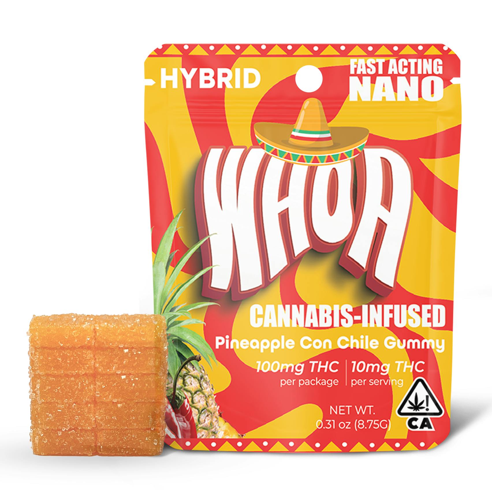 WHOA Pineapple Con Chile Gummy - Bite (100mg)