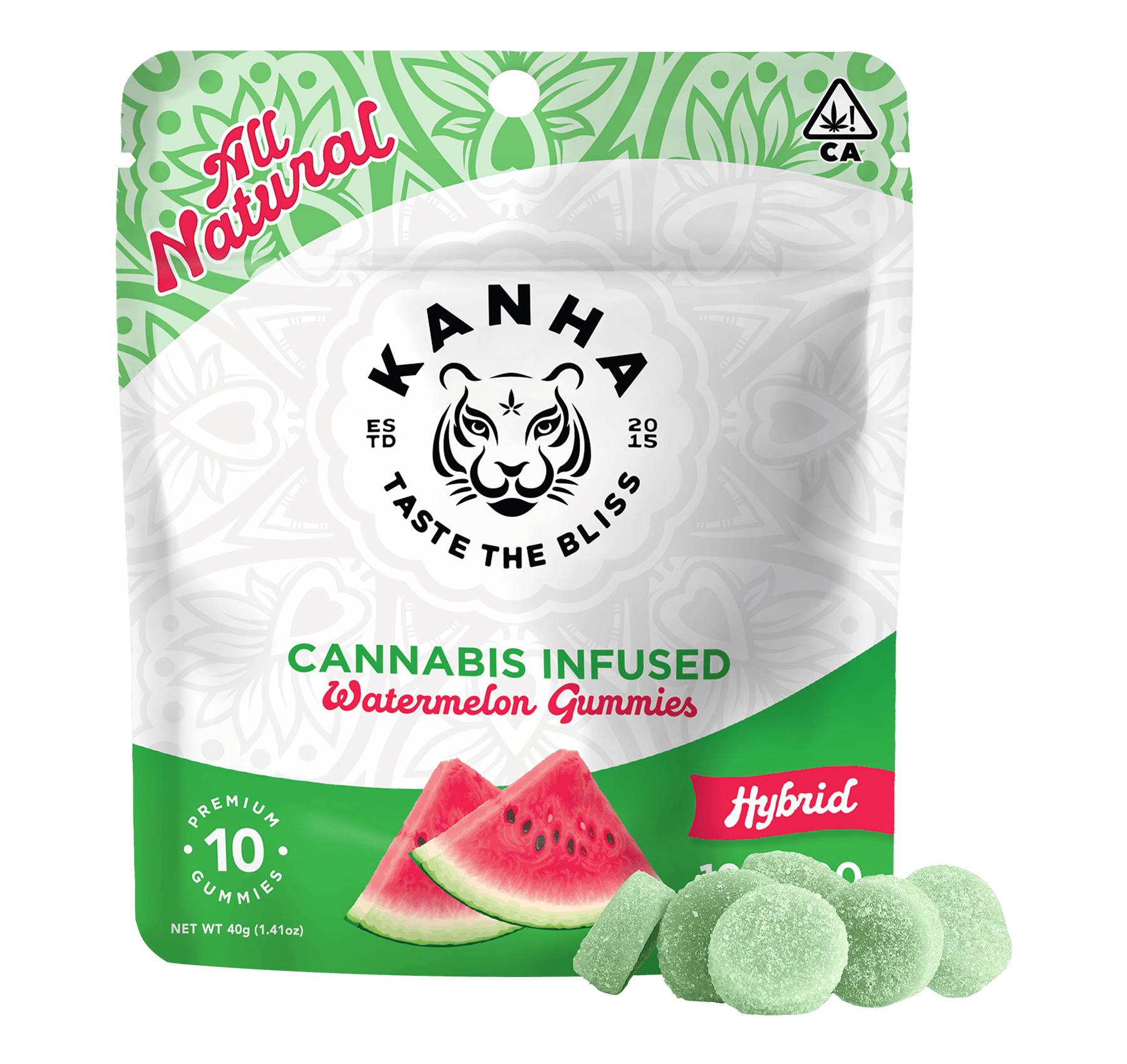 Watermelon | Classic | Hybrid | 100mg THC | 10-pack