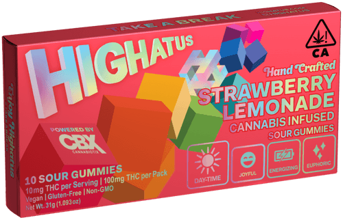 Highatus - Strawberry Lemonade (s) - Sour Gummies - 100mg