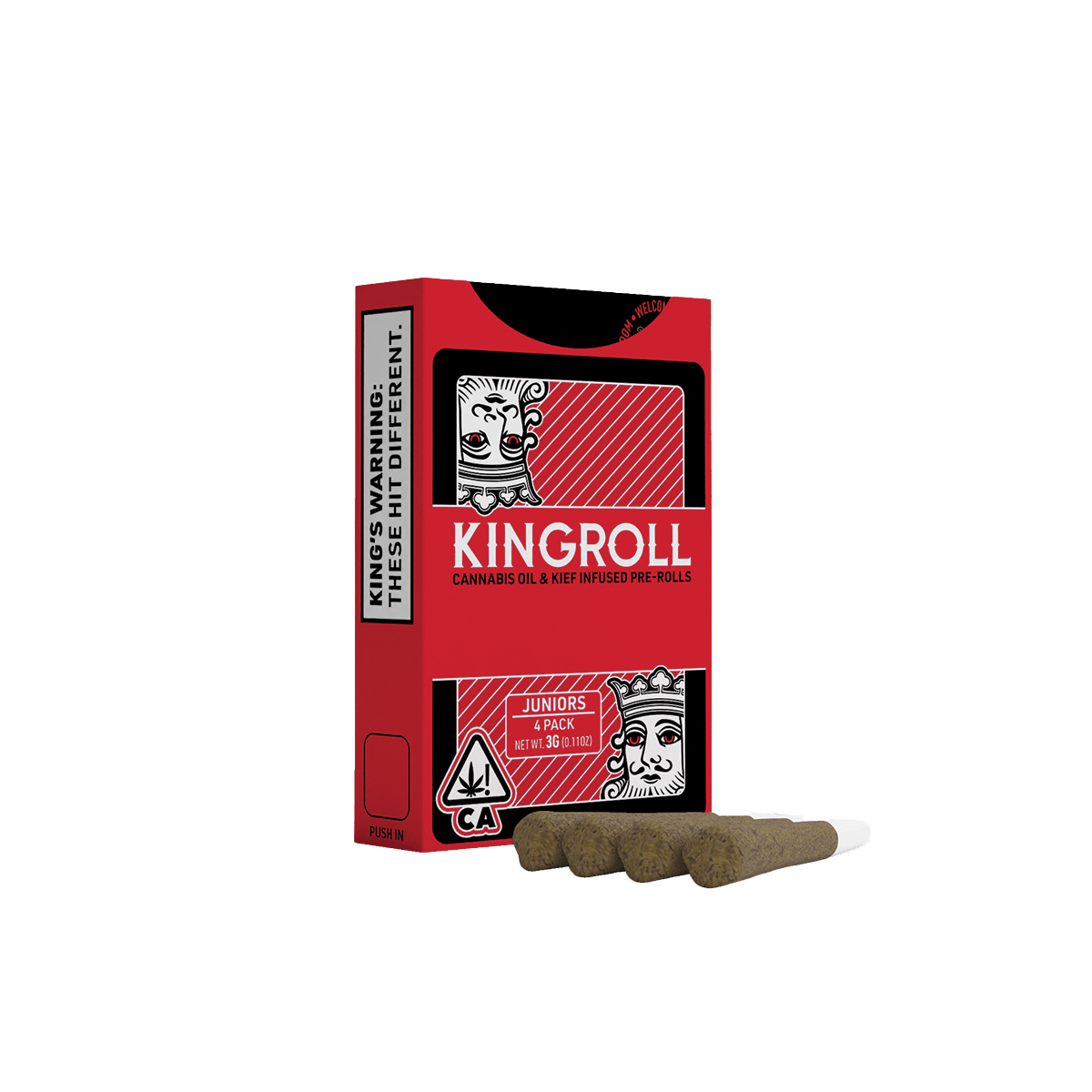 Kingroll Jrs | Mimosa x Cali-O | Infused Joints | 0.75 each | 4pk