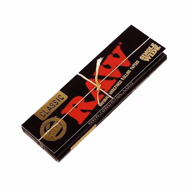 1.25" 1 1/4 (Black) Size Rolling Papers - Pack