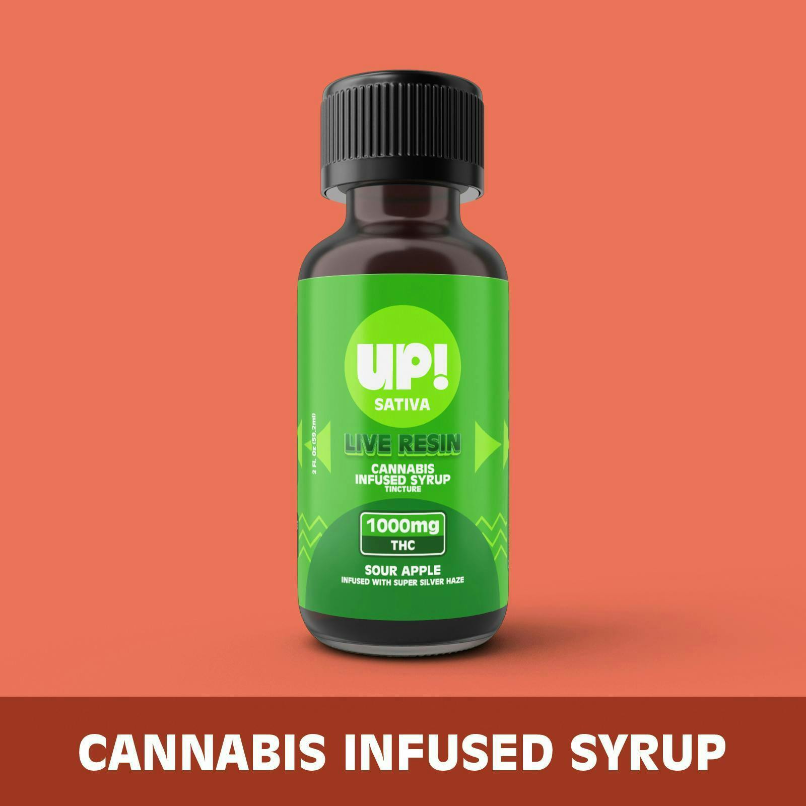 Sour Apple (Sativa) Syrup 1000mg