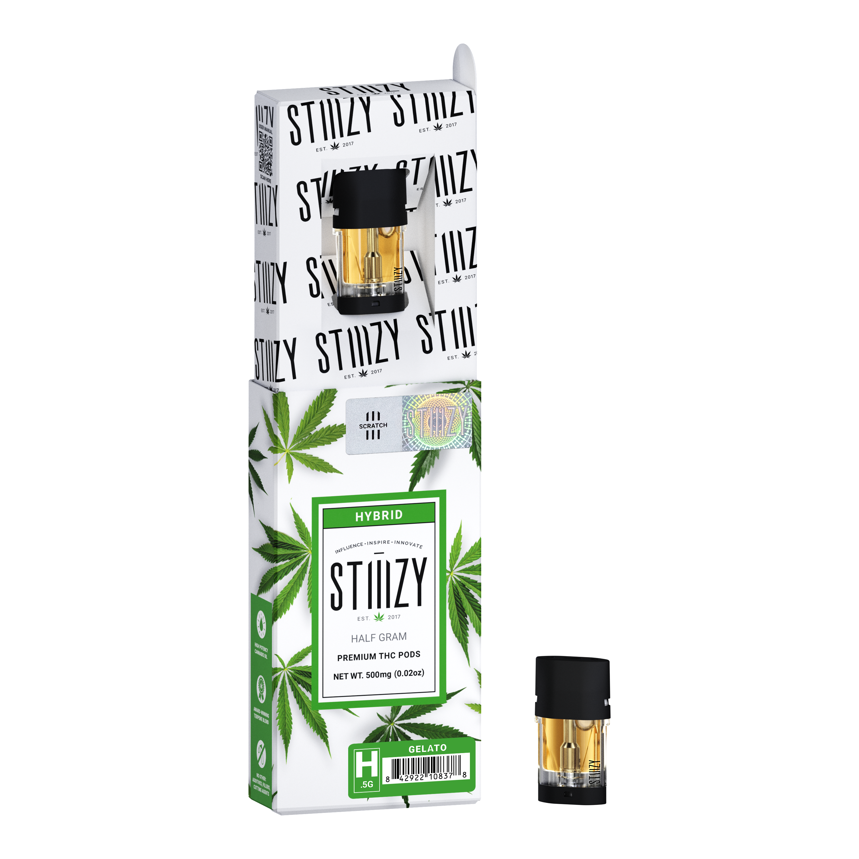 STIIIZY - STIIIZY - .5G POD - GELATO .5g - .5 g