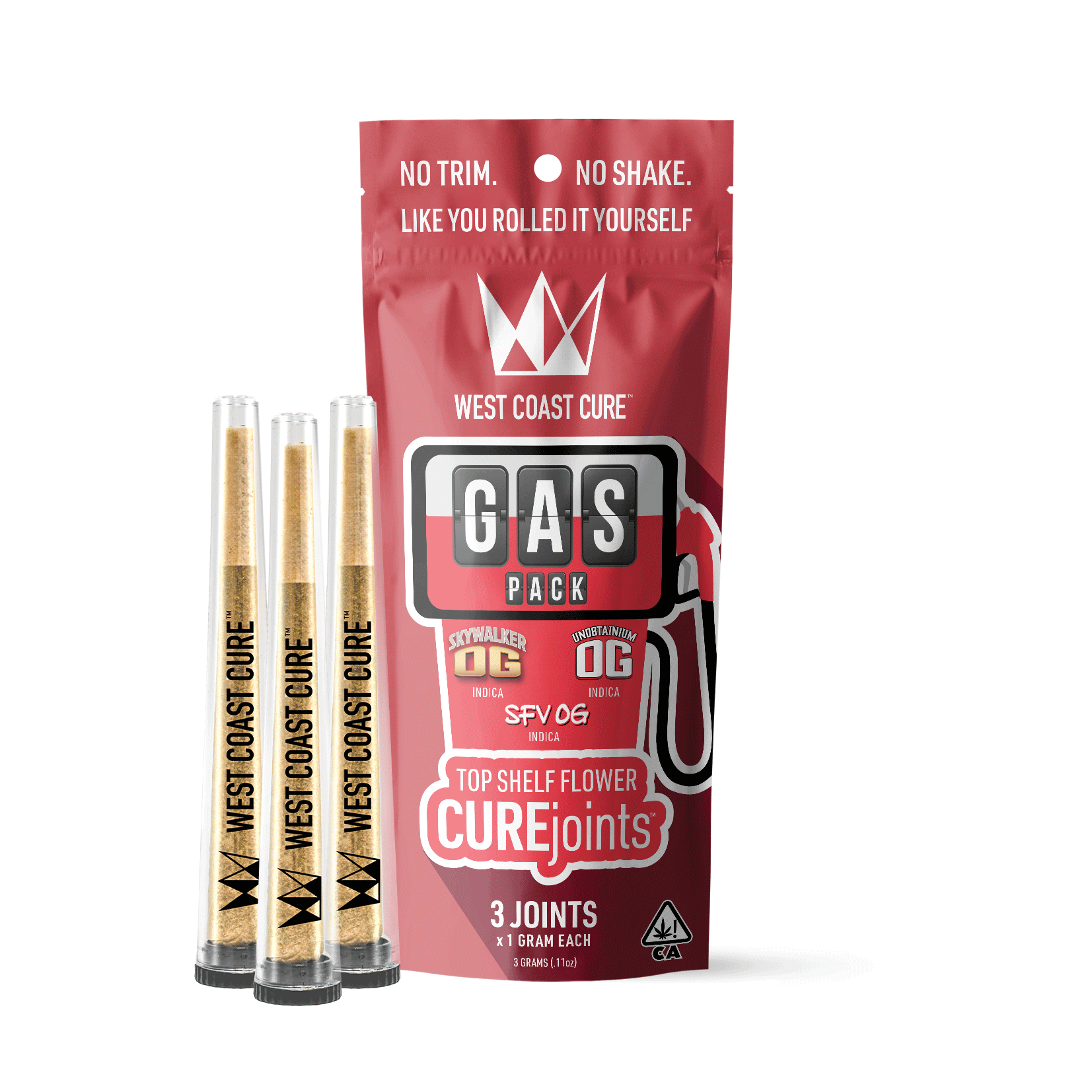 WCC, 1.0G PRE-ROLLS 3PK, GAS PACK
