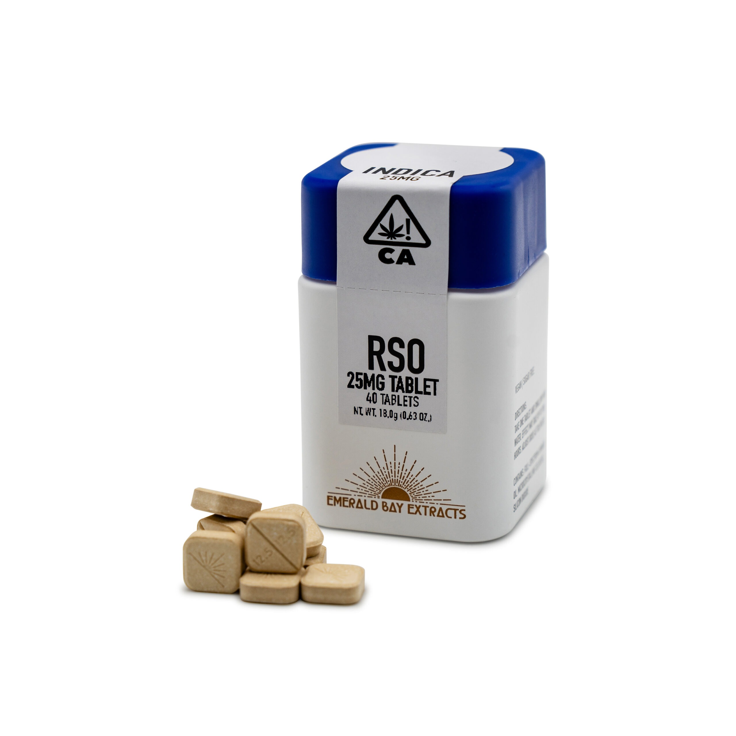 Ice Cream Cake Indica 25mg RSO Tablets 1000mg (40pk)