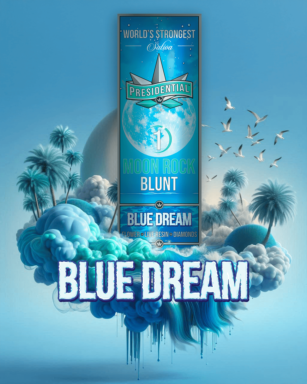 Presidential Moon Rock Blunt Blue Dream