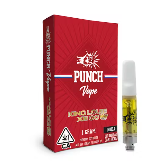 Punch Edibles & Extracts - Distillate Vape Cart - King Louie XIII OG - 1 g