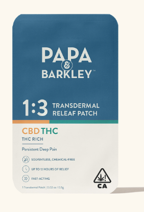 PAPA AND BARKLEY - RELEAF 1:3 THC PATCH *ALL PRICES INCLUDE TAX*