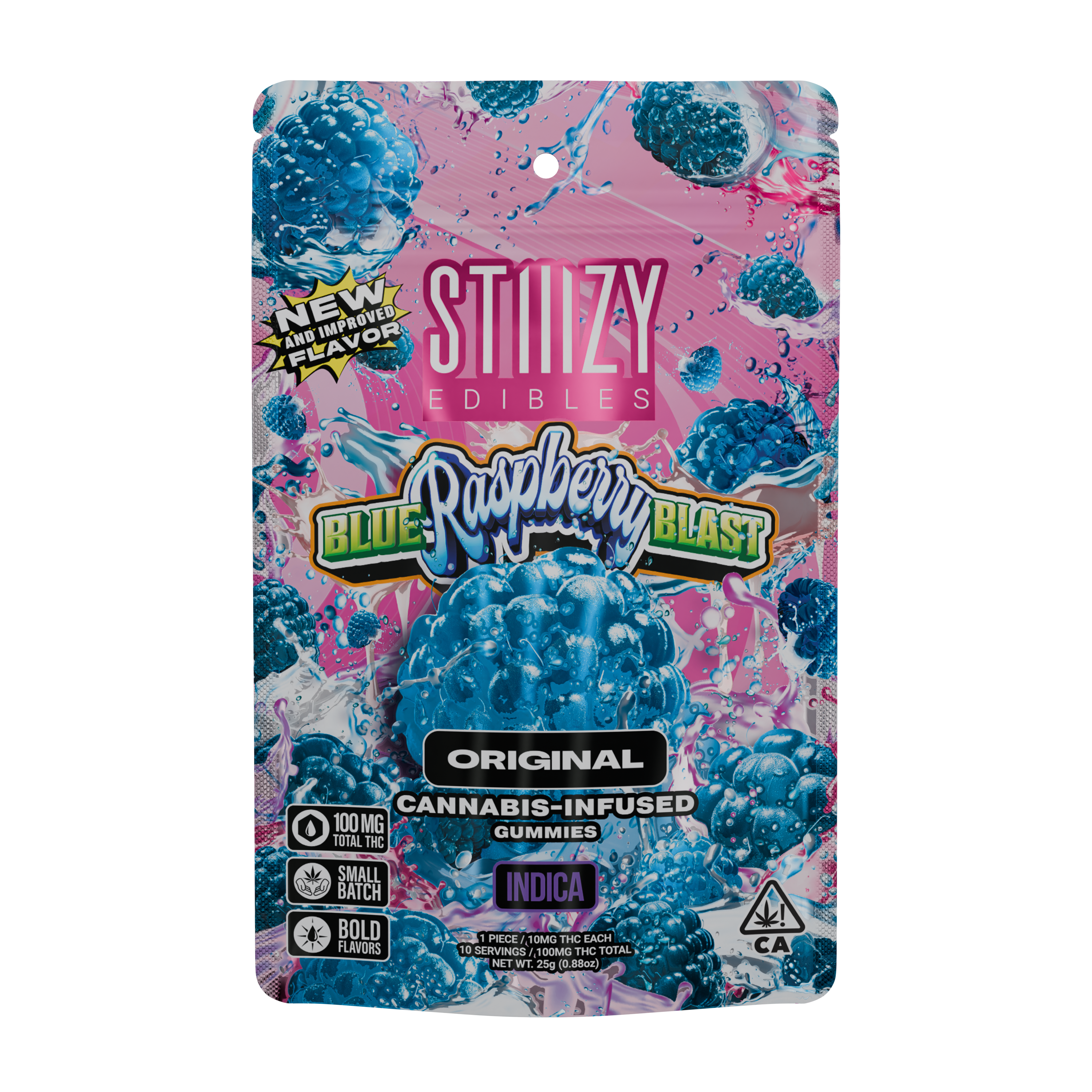 STIIIZY - Blue Raspberry Blast Gummies 10x10 - 100mg
