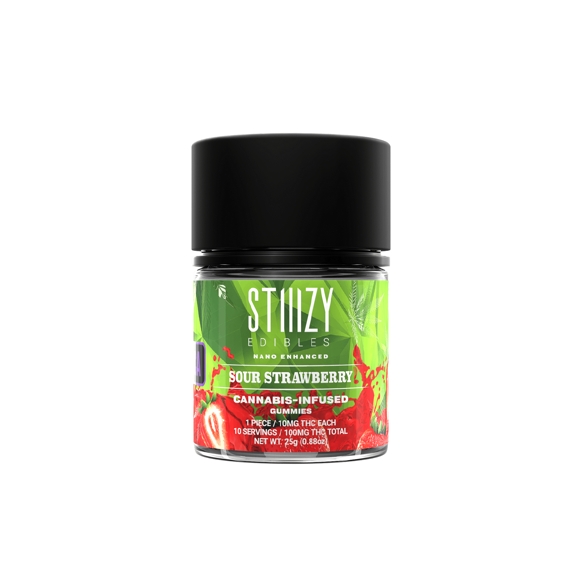 SOUR STRAWBERRY 10PC 100MG