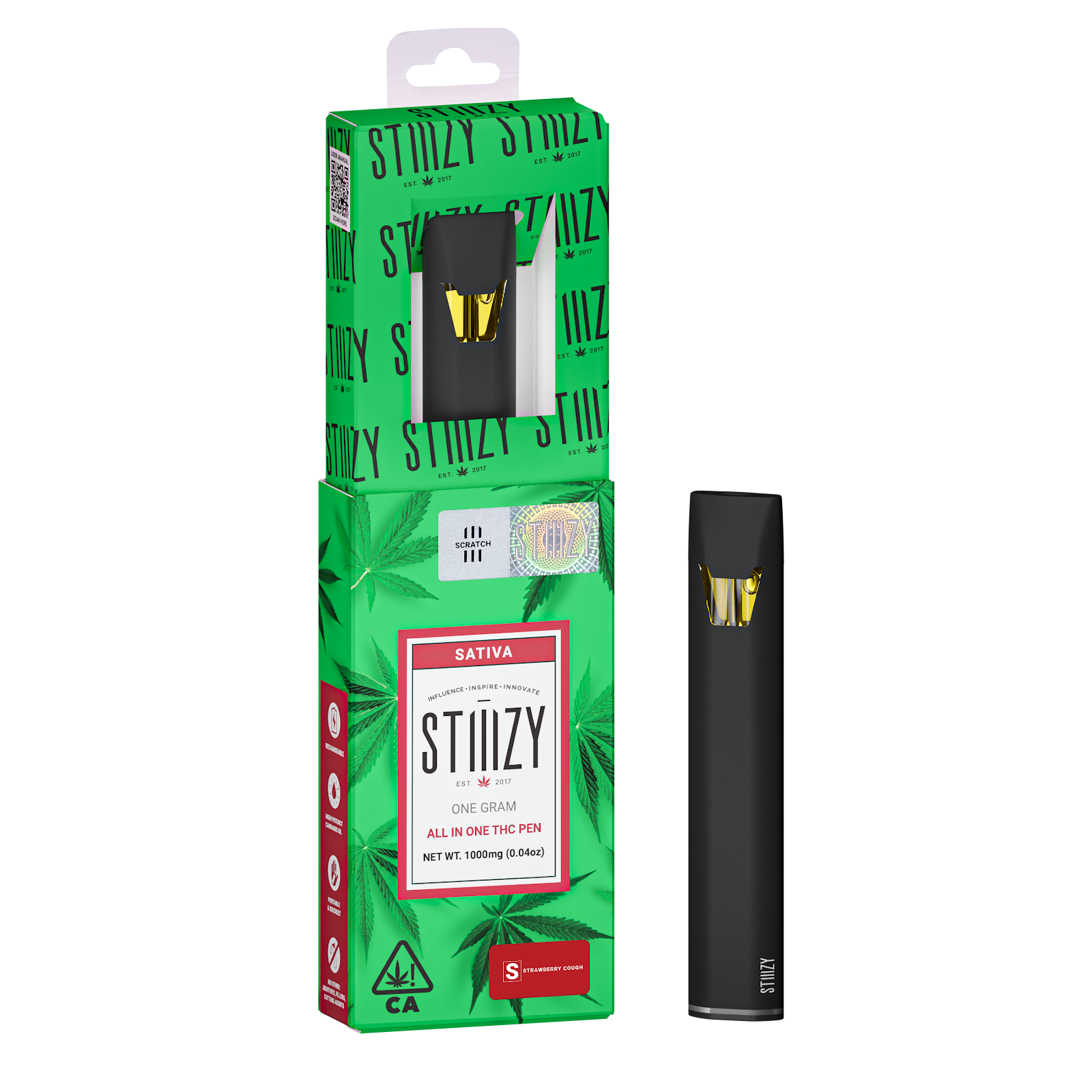 Strawberry Cough 1g AIO STIIIZY