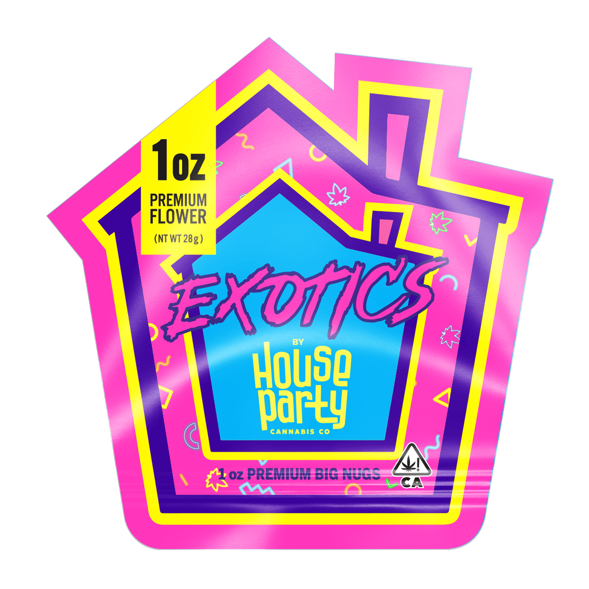 HOUSE PARTY EXOTICS - FLOWER - 28G - BIGS - HYBRID - GORILLA CAKE