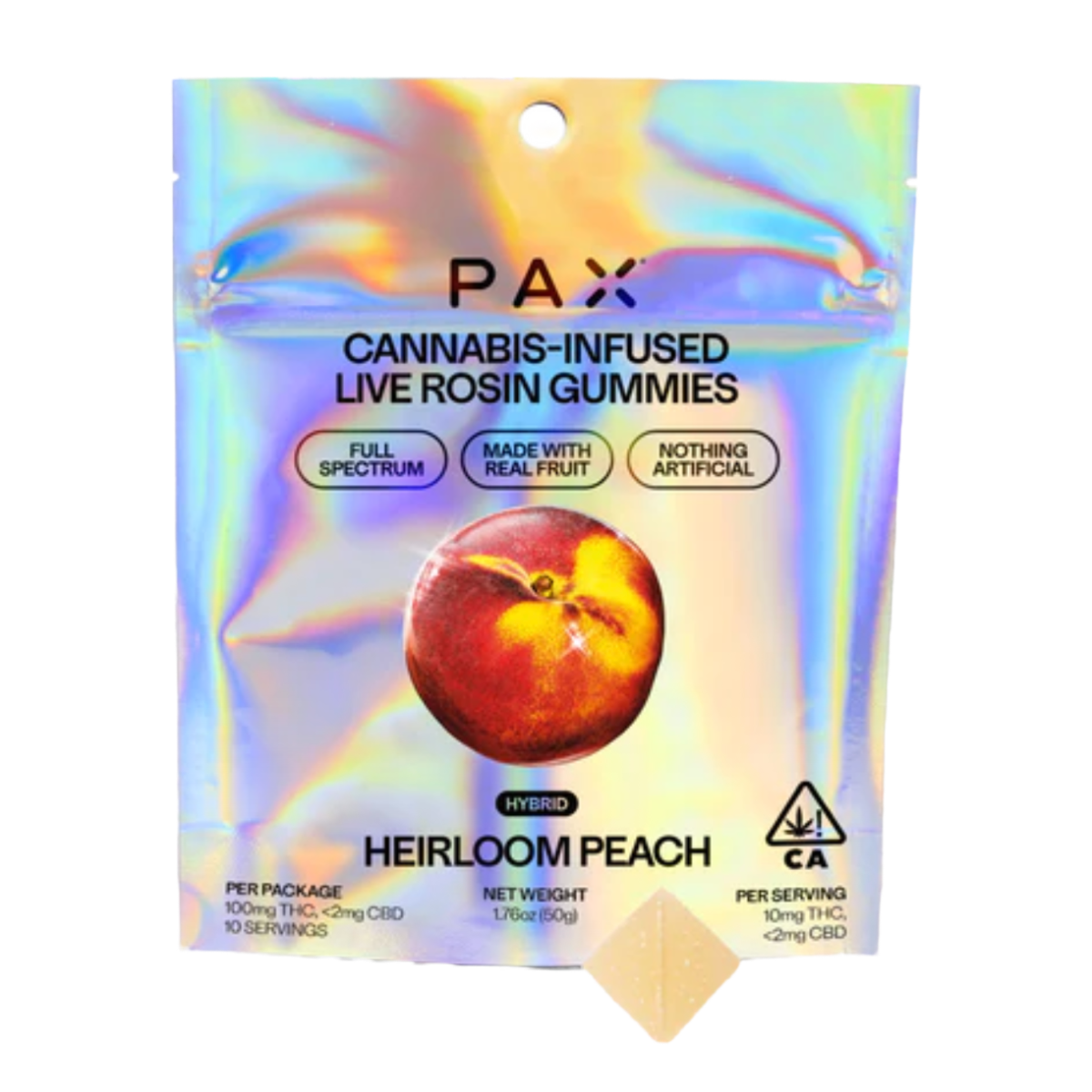 HEIRLOOM PEACH LIVE ROSIN GUMMIES